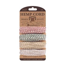 0.5mm Hemp Cord Card Set Twine Yarn Thread Wrapping Macrame Crochet Craft Supply - £4.32 GBP+