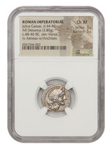 Ancient Roman: Julius Caesar (c.48-46 BC) AR Denarius NGC Choice XF - £1,831.82 GBP