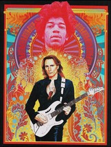 Steve Vai Ibanez JEMJR Signature guitar Jimi Hendrix background pin-up photo - $4.23