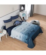 JURASSIC SPECIAL FABRIC REVERSIBLE ULTRASLIM COMFORTER 1 PCS QUEEN SIZE - $64.34