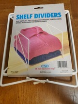 CSD White Metal Shelf Dividers Organizers Set Of 2 New NWT - $238.48 MXN