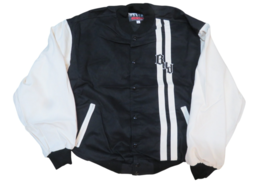 VTG Budweiser Swingster Lightweight Jacket XL Black White Cotton Shell -... - €33,96 EUR