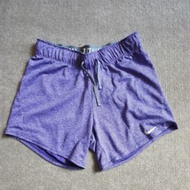 Nike Dri Fit Athletic Running Shorts Womens Size XS Purple Elastic Waist - £17.08 GBP