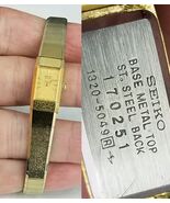 Seiko Ladies Watch 1320-5049 gold tone jewels quartz battery gold tone - $550.13 MXN