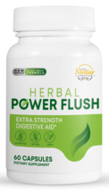 Herbal Power Flush, ayuda digestiva extra fuerte-60 Cápsulas - £31.13 GBP