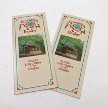 Cinnamon Valley Resort Brochure 1990&#39;s Eureka Springs Arkansas Set of 2 - €5,87 EUR