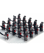 LOTR Uruk-hai Army Battle of Helm&#39;s Deep 21 Minifigures Building Block T... - £19.40 GBP