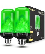 Hompavo 【Upgraded LED Flame Light Bulbs for Christmas Decorations, Green - £26.47 GBP
