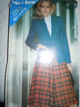 Vintage See &amp; Sew Butterick Misses Jacket &amp; Skirt Size A #3285 - $3.99