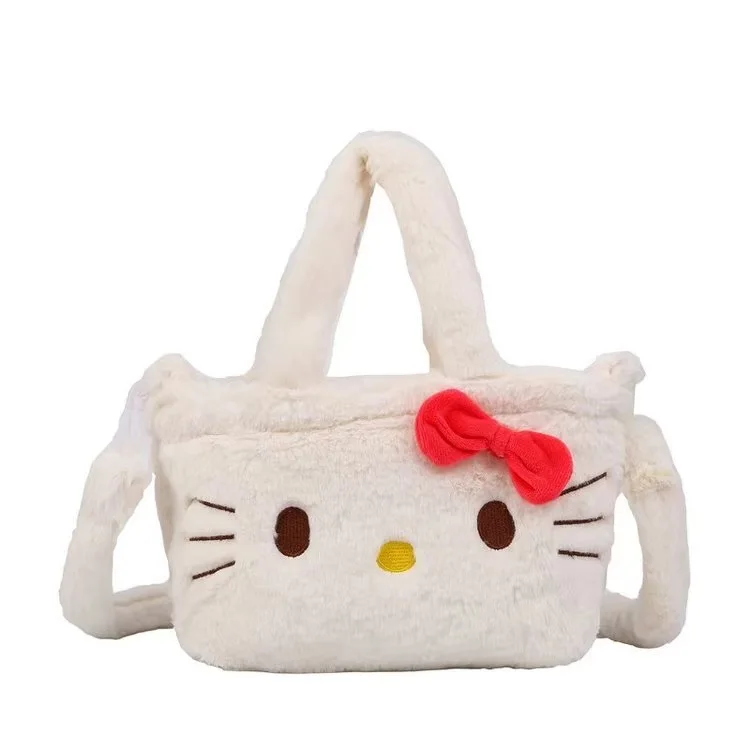 Japanese Cartoon Sanrio Series Mymelody HelloKitty Plush Backpack Cute Handbag - £18.39 GBP