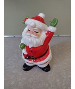 Vintage Nanco Ceramic Santa Claus Bank Children&#39;s Christmas made in Japan - $17.75