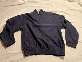 MEN PGA TOUR NAVY BLUE GOLF 1/4 ZIP PULLOVER JACKET ZIP AWAY LONG SLEEVE... - $297.92 MXN
