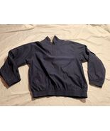 MEN PGA TOUR NAVY BLUE GOLF 1/4 ZIP PULLOVER JACKET ZIP AWAY LONG SLEEVE... - $22.78 CAD