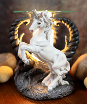 Ebros White Unicorn by Twisted Trees Electric Oil Burner Tart Warmer Figurine - £30.29 GBP