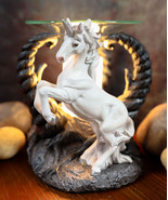 Ebros White Unicorn by Twisted Trees Electric Oil Burner Tart Warmer Fig... - $52.12 CAD