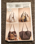 Vogue Patterns Accessories  Bags/Purses/Totes  Pattern #V8741 - £11.62 GBP
