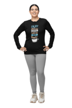 Enjoy Blessing In Abundance With Coffee Womens Long Sleeve Shirt - £15.97 GBP