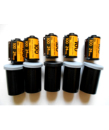 5 - Kodak 100 DX24 Color Print 35mm Film in Plastic Containers - $27.45 CAD