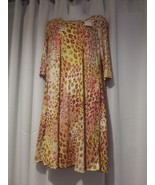 Boutique Story Teller Womans Dress Animal Print 3/4 Sleeve Maxi Medium - €12,74 EUR