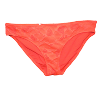 American Eagle Aerie Orange Textured Eyelet Bikini Bottoms Size Large - £10.04 GBP