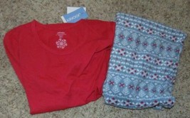 Womens Pajamas Christmas Jockey Plus Fairisle 2 Pc Winter Fleece PJ&#39;s Set-sz 2X - £22.15 GBP