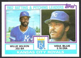 Kansas City Royals Team Leaders Hal McRae Vida Blue 1983 Topps #471 nr mt  - £0.39 GBP