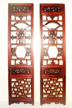 Antique Chinese Screen Panels (2854)(Pair), Cunninghamia Wood, Circa 180... - $418.13