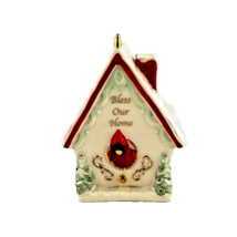 Lenox 2014 Annual Bless Our Home Birdhouse Ornament Cardinal NWT - £15.58 GBP