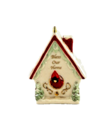 Lenox 2014 Annual Bless Our Home Birdhouse Ornament Cardinal NWT - £15.80 GBP