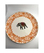 Williams Sonoma Elephant Dinner Plate 11&quot; Raj Collection Thai Palace - $67.70 CAD