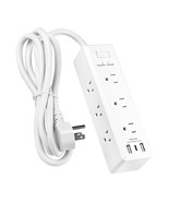 Surge Protector Power Strip With 9 Outlets 2 Usb-A 1 Usb-C(Total 3.4A), ... - £31.86 GBP