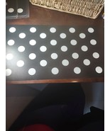 Black And White Polka Dots Dog Or Cat Mat Plastic - €10,14 EUR