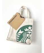 *Starbucks 2018 Mini Canvas Siren Logo Gift Card Holder Bag NEW - £11.77 GBP