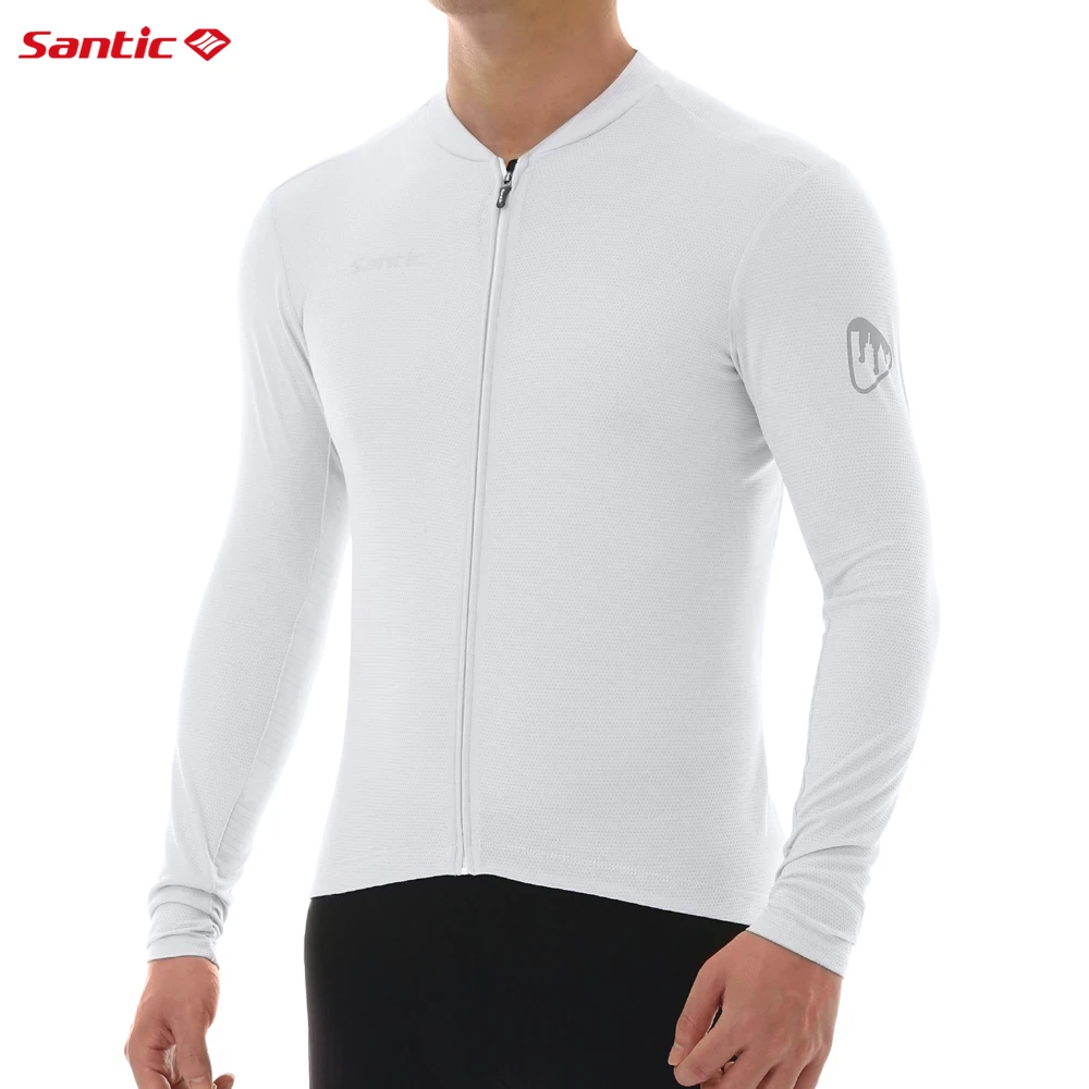Sporting Santic Men Cycling  Long Sleeves Fit Comfortable Sun-protective Road Bi - £59.61 GBP