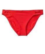 Athleta Rib Double Stripe Lycra Red Bikini Bottom Brief Size L New With ... - £21.66 GBP