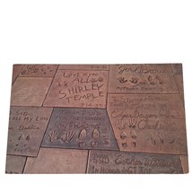 Postcard Footprints Of The Stars Forecourt Of Grauman&#39;s Chinese Theatre Chrome - £5.53 GBP