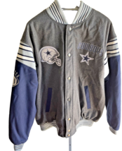 Dallas Cowboys Nfl Varsity Style Wool/Padded Fully Reversible Heavy Jacket Read - $117.45