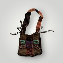 Nepal Rasierer Schnitt Patchwork Hippie Bohemian Mehrfarbig Tasche Handg... - $52.65