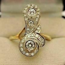 1.40CT Künstlicher Diamant Vintage Art Déco Hochzeit Haufen Ring Sterlin... - £241.30 GBP