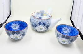 Arita Ware Ichinininzan Mountain Tea Moriage Flower Teapot And Cups 2 - £39.49 GBP