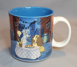 Disney Lady and The Tramp Coffee Mug Cup Spaghetti Dinner Scene Vintage ... - £12.21 GBP