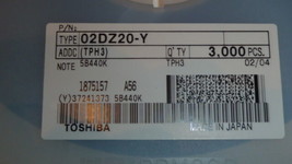 New 50pcs TOSHIBA IC DIODE Silicon 02DZ20-Y(TPH3) Zener Diodes electroni... - $50.00