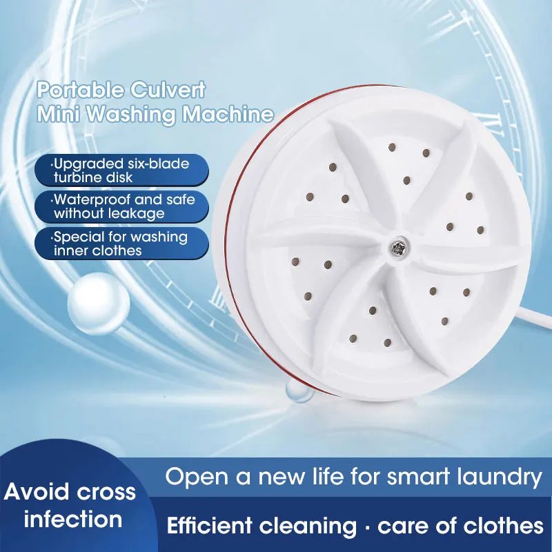 Portable Washing Machine for socks Turbo Washer Mini Washing Machines wi... - $22.61