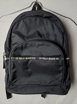 Polo Jeans Company Black Vintage Logo Bookbag  backpack - £45.18 GBP