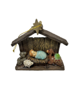 Hobby Lobby Nativity Baby Jesus Christmas Tree Ornament Resin 3.5 x 3.5&quot; - £7.52 GBP