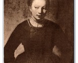 Portrait of a Girl By Rembrant UNP Art Institute of Chicago DB Postcard W7 - $5.89