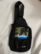 Cookies &quot;Rack Pack&quot; Over The Shoulder Sling Bag Black Camo - Nylon Canvas - $67.95