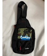 Cookies &quot;Rack Pack&quot; Over The Shoulder Sling Bag Black Camo - Nylon Canvas - £53.38 GBP