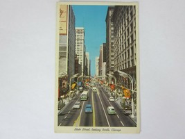 Chicago Illinois State Street Looking North 1966 Postcard - £5.40 GBP