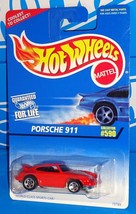 Hot Wheels 1996 Mainline Release #590 Porsche 911 Red w/ 5SPs - $8.00